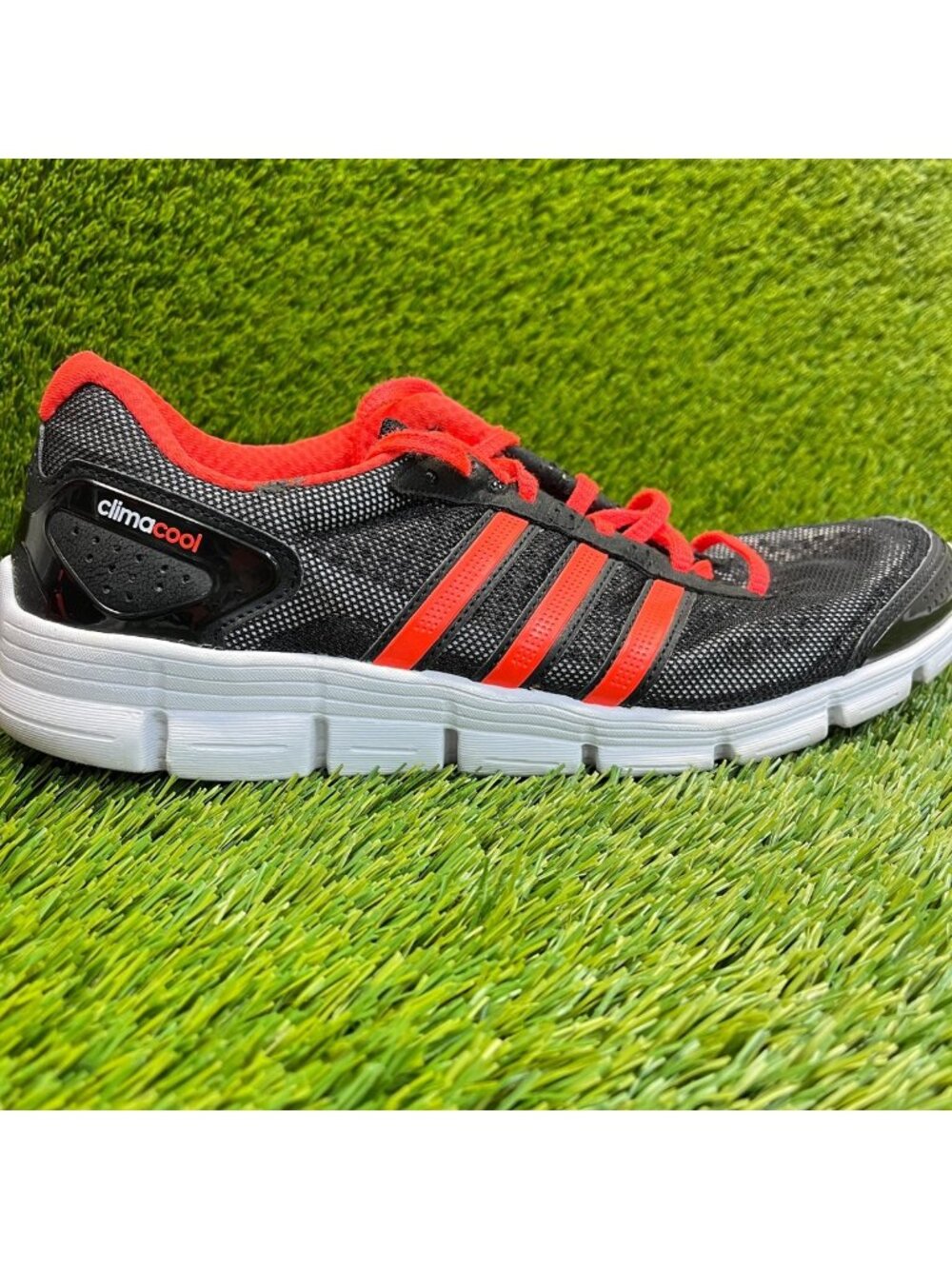Adidas CC Fresh Mens Size 12 Black Red Athletic Running Walking Shoes Sneakers